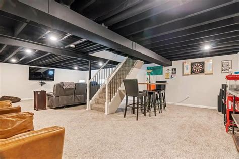 practical guide   black basement ceiling   ideas