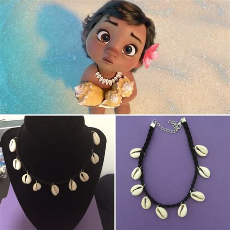 Baby Moana Necklace Baby Moana Costume Kids Size Cowry