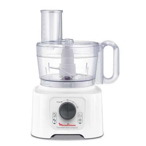 Moulinex Robot Multifonction Double Force Compact Blanc Fp Pas