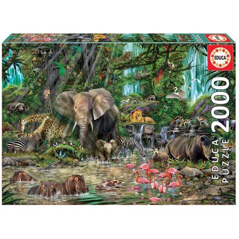 PUZZLE 2000 Pcs Selva Africana EDUCA 14 95 Puzzles