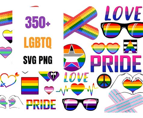 Lgbtq Svg Bundle Lgbt Svg Pride Svg Gay Pride Png Lgbt Quotes