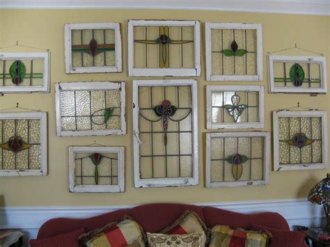 Living Room Stained Glass Windows In A Wall Grouping Antique Stained Glass Windows Stained