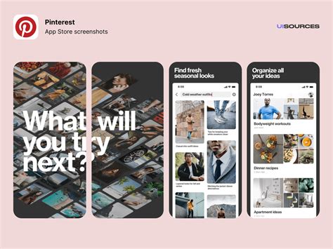 Pinterest App Store Screenshots Screenshots Ui Sources