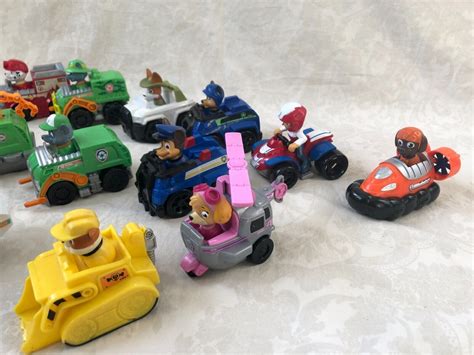 Paw Patrol Rescue Racers Vehicle Lot Of Rocky Marshall Zuma Chase