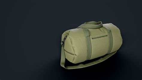 3d Model Duffle Bag Vr Ar Low Poly Cgtrader