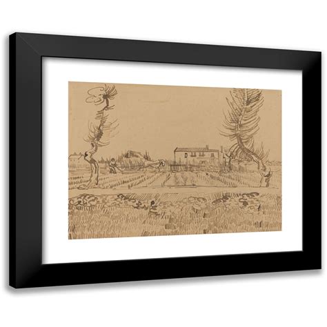 Vincent Van Gogh X Black Modern Framed Museum Art Print Titled