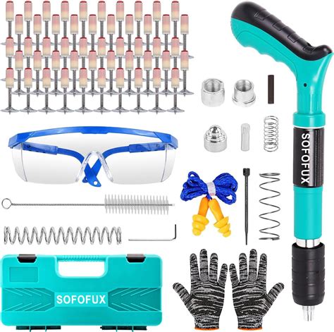 Manual Mini Nail Gun Kit With Pcs Nails Gears Adjustable Manual