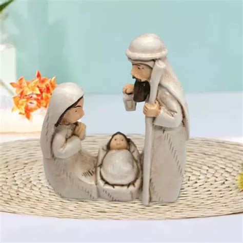 FIGURINE DE SCÈNE de la nativité Statue religieuse de noël pour EUR