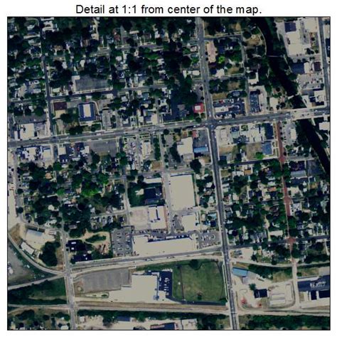 Aerial Photography Map of Owosso, MI Michigan