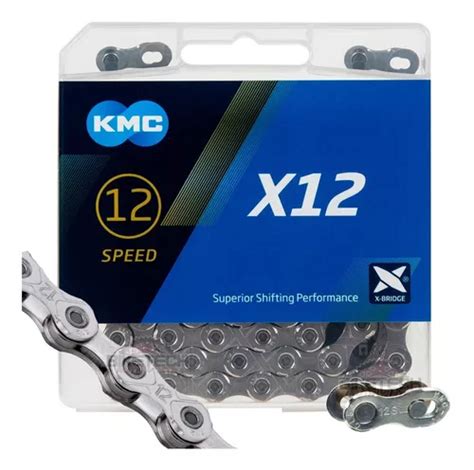 Cadenilla Kmc 12v Plateada X12 Compatible Shimano Y Sram MercadoLibre