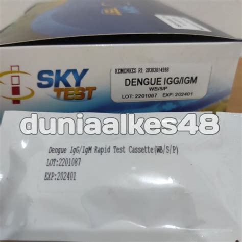 Jual Jual Tes Demam Berdarah Dengue Igg Igm Cassette Sky Test