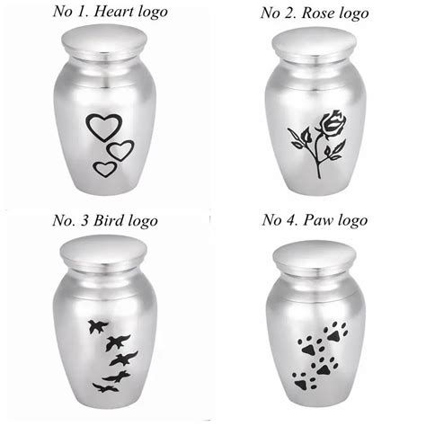 Free Engraving Cremation Mini Urns Ashes Lockets L Stainless Steel