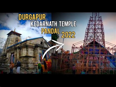 Kedarnath Temple Pandal In Durgapur Durga Puja Preparation In