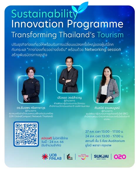 โครงการ Sustainability Innovation Programme Transforming Thailands