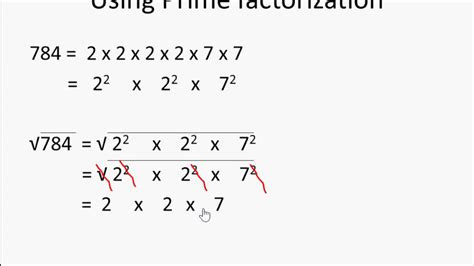 Maths Finding Square Root Using Prime Factorization English Youtube