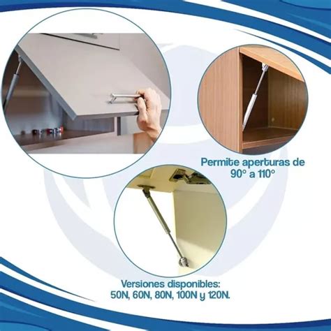 Pistón A Gas 100 N Para Puerta Elevable De Alacena Mueble en venta en