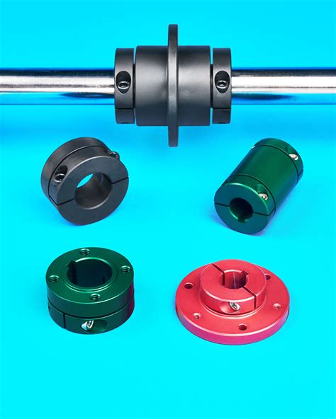 Clamping Shaft Collars And Rigid Couplings Permit Precision Mounting