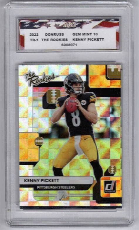 2022 Donruss TR 1 Kenny Picket Rookie Card The Rookies AGC 10 Gem Mint