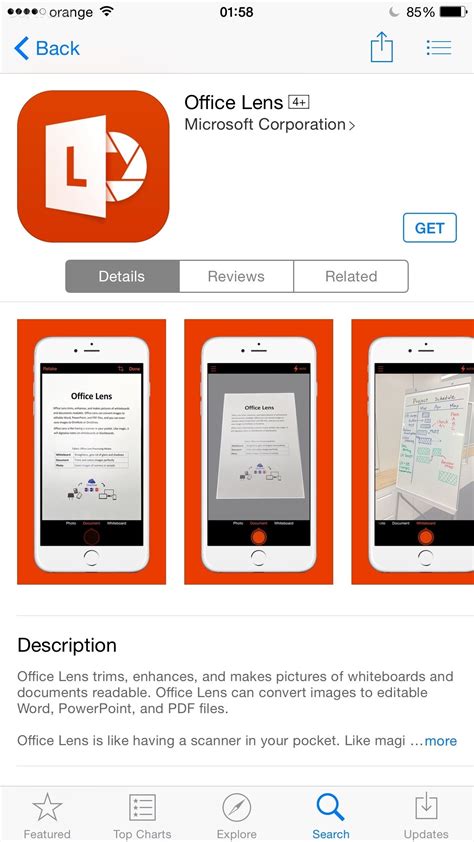 Microsoft Releases Office Lens Pocket Scanner App For Iphone