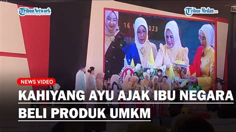 Momen Kahiyang Ayu Ajak Ibu Negara Dan Rombongan Untuk Beli Produk UMKM