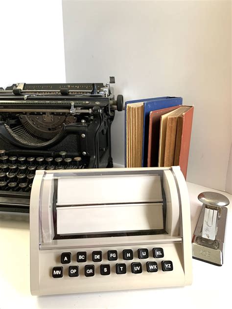 Vintage Address Rolodex Battery Powered Automatic Etsy