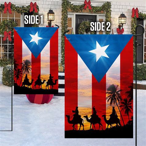 Happy Three Kings Day Puerto Rico Flag TQN781F Flagwix