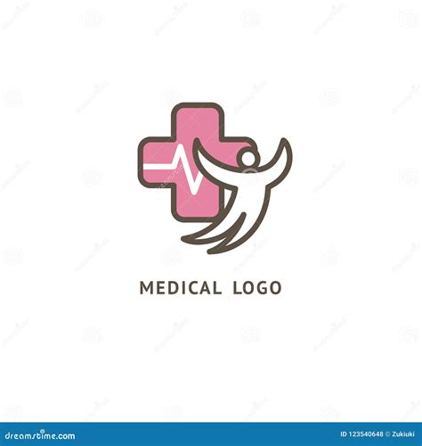 Vector Stock Logo Abstract Medical Vector Template Stock Illustration