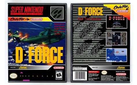 Gaming Relics Super Nintendo Vertical Style D Force