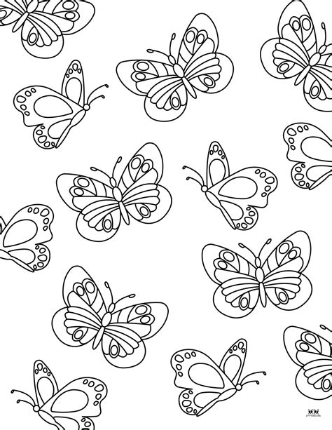 Butterfly Coloring Pages 50 Free Pages Printabulls