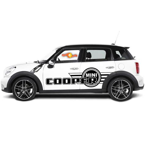 X Decal Sticker Vinyl Side Racing Stripes For Mini Cooper Clubman