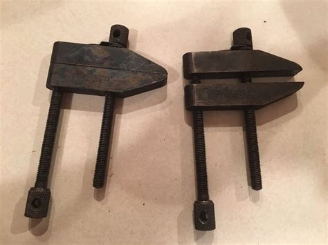 Pair L S Starrett Machinist Parallel Clamp C Clamps Nice