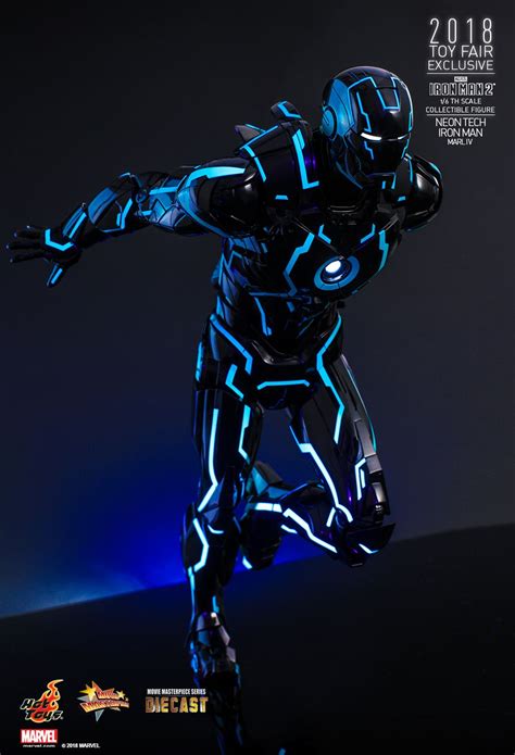 Iron Man 2 Neon Tech Iron Man Mark IV 1 6 Hot Toys