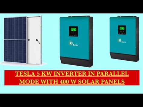 Tesla Infini Vii Kw Inverter Installation In Parallel Youtube