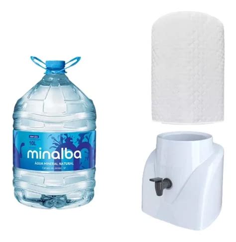 Água Mineral Natural Galão 10l Minalba Capa Suporte Parcelamento