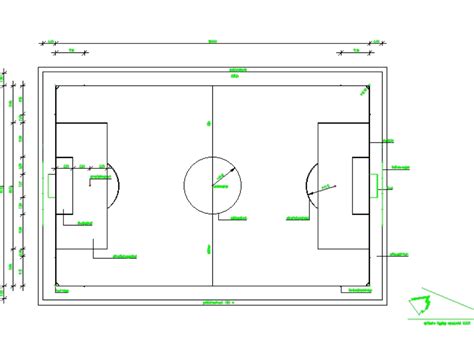 Campo De Futbol Profesional En AutoCAD CAD 29 22 KB Bibliocad