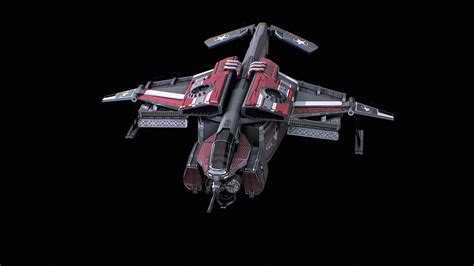 Sci Fi Dropship PBR Game Ready 3D Model By Locus Models