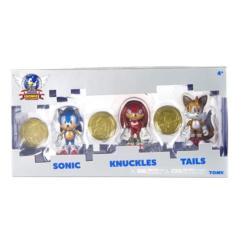 Sonic 25th Anniversary 3 Collectors Figure Pack With Coins Snyder