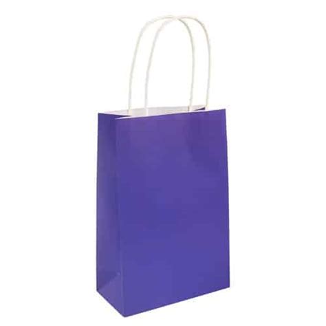 Royal Blue Paper Bag With Handles 21cm Partyrama