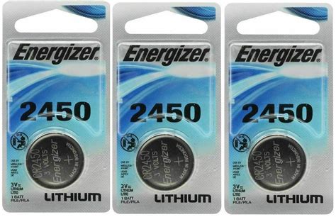 4 X Super Fresh Energizer CR2450 ECR 2450 3v LITHIUM Coin Cell Battery