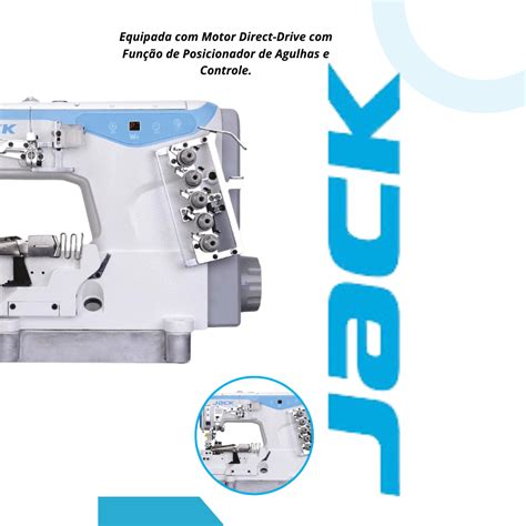 Maquina Cobertura Jack Direct Drive 220v RC Máquinas de Costura