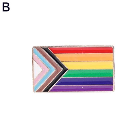 MIX COLOURS PROGRESS PRIDE Badge Lapel Pin LGBTQIA LGBTQ Gay Trans Bi Min U N PicClick AU