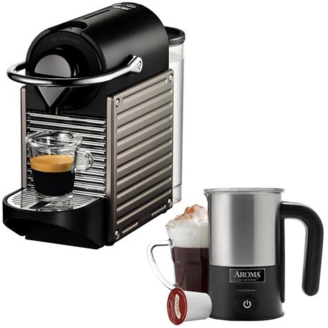 Nespresso Pixie Espresso Maker Electric Titan C60 US TI NE With