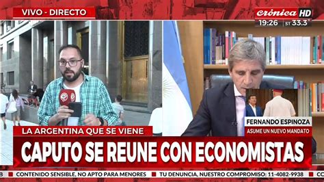 Caputo Se Reuni Con M S De Economistas Youtube