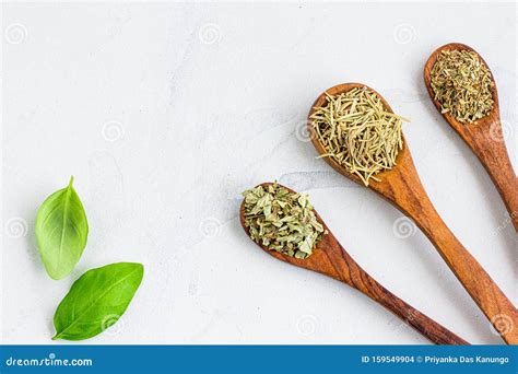 Italian Seasoning Dried Mixed Herb Stock Photo Image Of Drink Basil