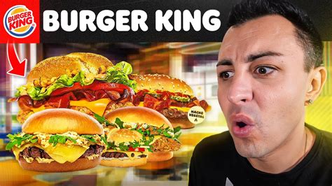 Je Teste Tous Les Nouveaux Burgers Bk Méga Dégustation Youtube