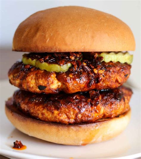 Nashville Hot Ground Chicken Burgers Kinda Healthy Recipes