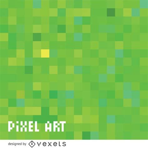 an abstract green and yellow pixel art background