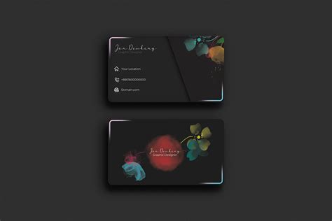 Floral Business Card on Behance