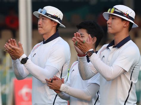 2018 아시안게임 한국 양궁 남자 컴파운드 단체전서 슛오프 끝에 인도 누르고 금메달첫 아시아 정상 이투데이