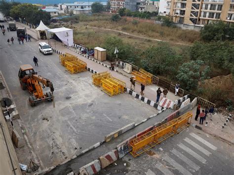 In Pics Delhi Chalo March Amid Tear Gas Barricades Traffic Jams As